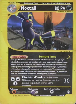 Carte Pokémon Noctali 41 — Aquapolis
