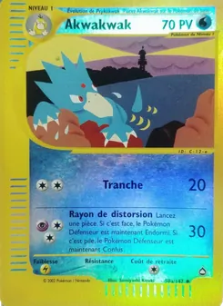 Carte Pokémon Akwakwak 50a — Aquapolis