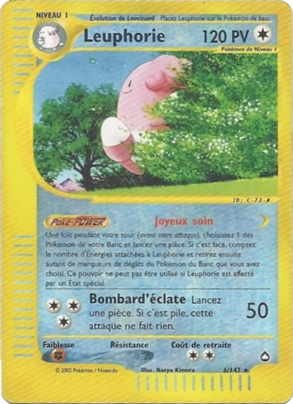 Carte Pokémon Leuphorie 6/147 de l'extension Aquapolis