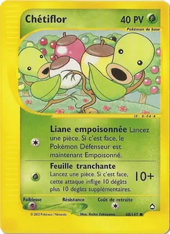 Carte Pokémon Chétiflor 68 — Aquapolis