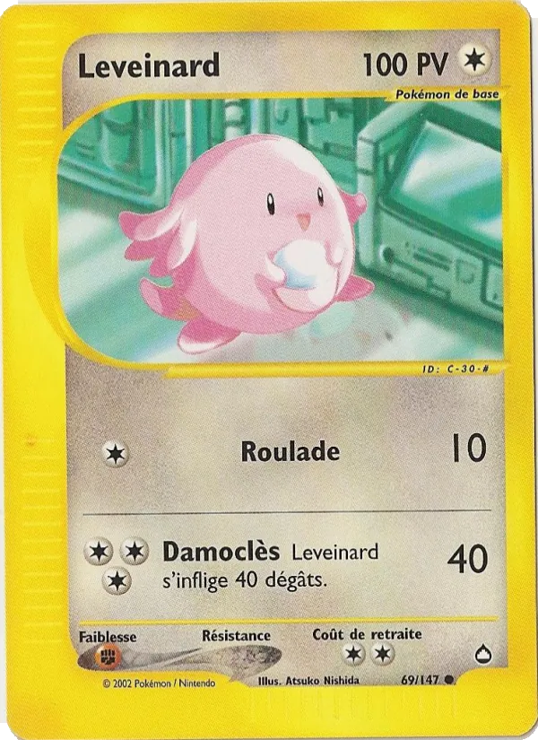 Carte Pokémon Leveinard 69/147 de l'extension Aquapolis