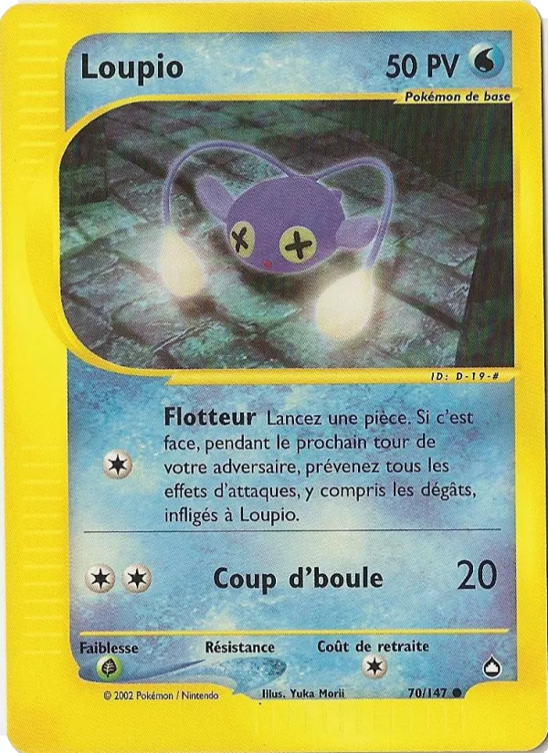 Carte Pokémon Loupio 70/147 de l'extension Aquapolis