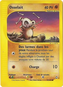 Carte Pokémon Osselait 72 — Aquapolis
