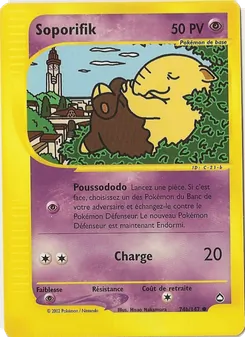Carte Pokémon Soporifik 74b — Aquapolis