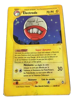 Carte Pokémon Électrode 8 — Aquapolis