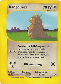 Carte Pokémon Kangourex 88 — Aquapolis