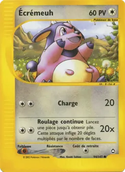 Carte Pokémon Écrémeuh 94 — Aquapolis