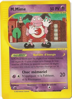 Carte Pokémon M.Mime 95b — Aquapolis
