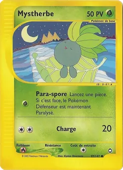 Carte Pokémon Mystherbe 97 — Aquapolis