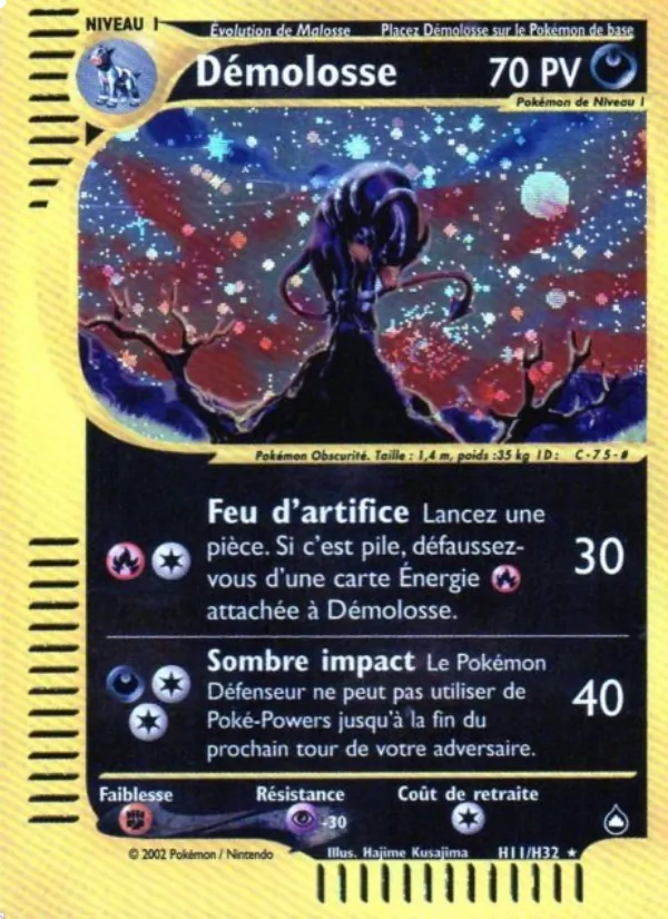 Carte Pokémon Démolosse H11/147 de l'extension Aquapolis