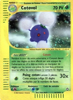 Carte Pokémon Cotovol H13 — Aquapolis