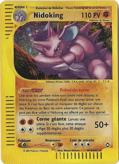 Carte Pokémon Nidoking H18 — Aquapolis