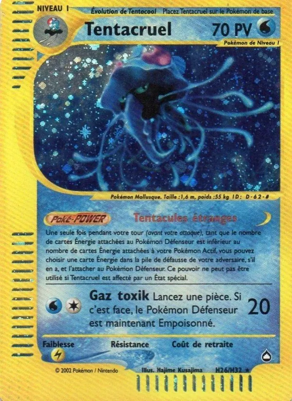 Carte Pokémon Tentacruel H26/147 de l'extension Aquapolis
