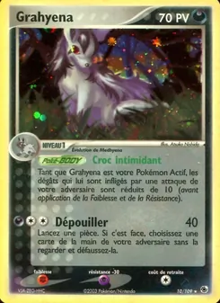Carte Pokémon Grahyena 10 — EX Rubis & Saphir