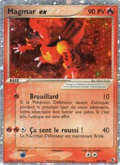 Carte Pokémon Magmar ex 100