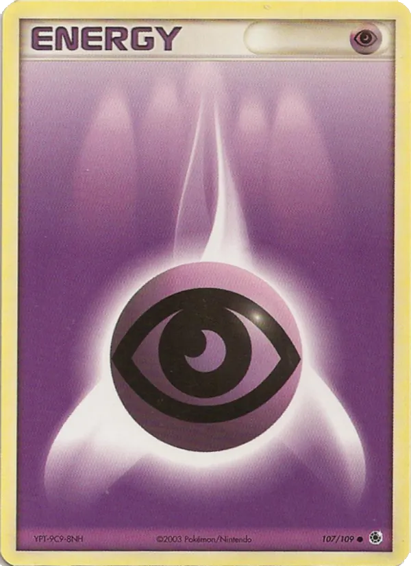 Carte Pokémon Énergie Psy 107/109 de l'extension EX Rubis & Saphir