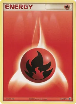 Carte Pokémon Énergie Feu 108 — EX Rubis & Saphir