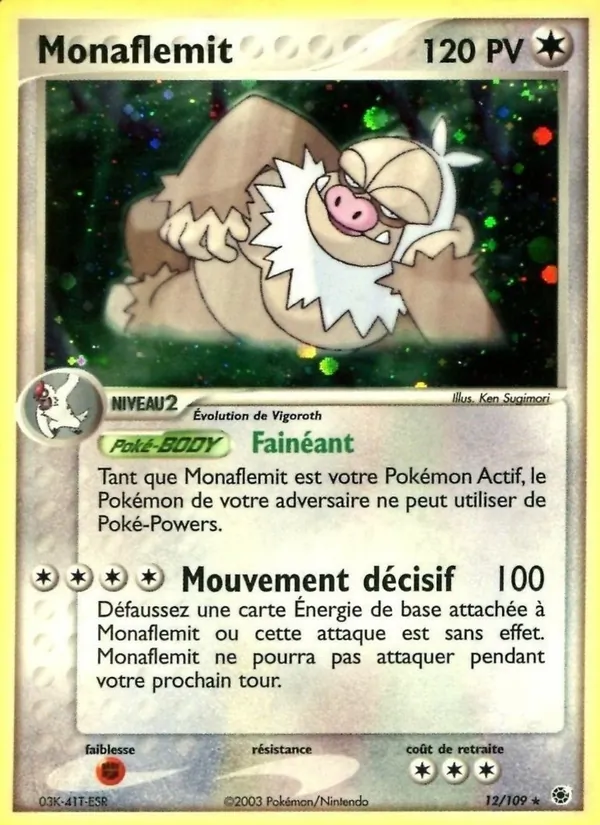 Carte Pokémon Monaflemit 12/109 de l'extension EX Rubis & Saphir