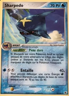 Carte Pokémon Sharpedo 22 — EX Rubis & Saphir