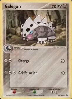 Carte Pokémon Galegon 36 — EX Rubis & Saphir