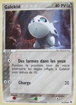 Carte Pokémon Galekid 49
