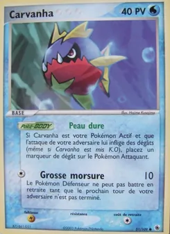 Carte Pokémon Carvanha 51