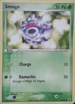 Carte Pokémon Smogo 54 — EX Rubis & Saphir