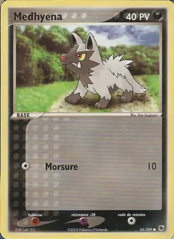 Carte Pokémon Medhyena 63