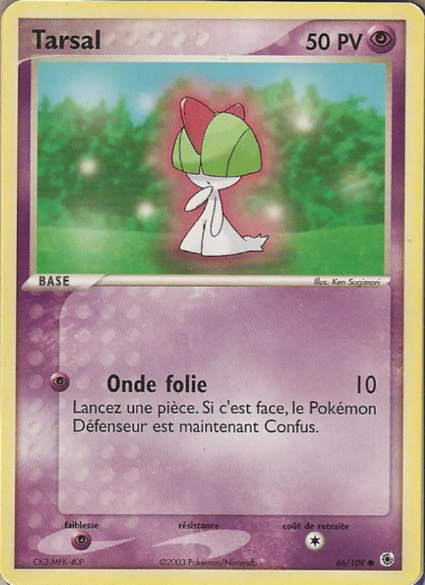 Carte Pokémon Tarsal 66/109 de l'extension EX Rubis & Saphir