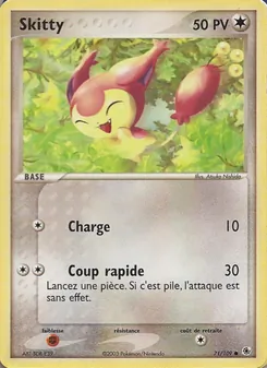 Carte Pokémon Skitty 71 — EX Rubis & Saphir