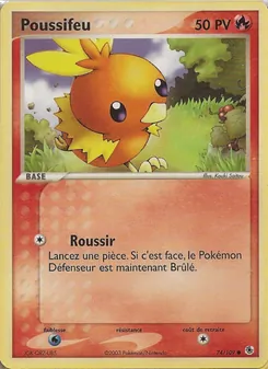 Carte Pokémon Poussifeu 74 — EX Rubis & Saphir