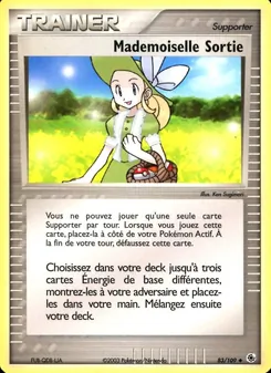 Carte Pokémon Mademoiselle Sortie 83