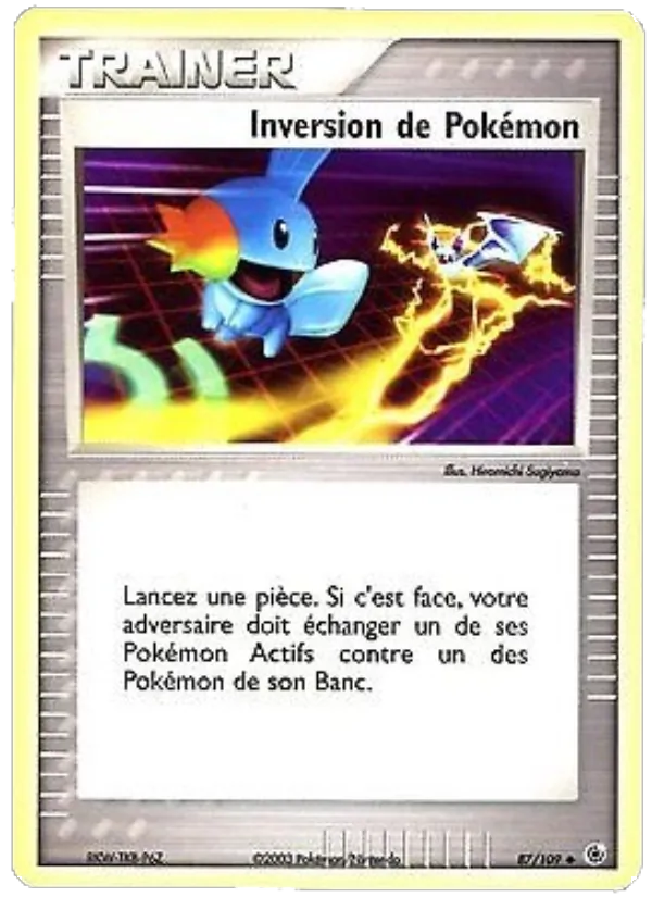 Carte Pokémon Inversion de Pokémon 87/109 de l'extension EX Rubis & Saphir