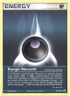 Carte Pokémon Énergie Obscurité 93