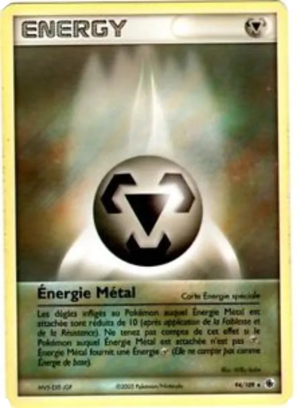 Carte Pokémon Énergie Métal 94/109 de l'extension EX Rubis & Saphir