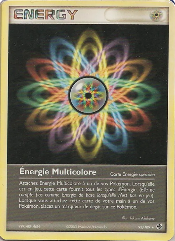 Carte Pokémon Énergie Multicolore 95/109 de l'extension EX Rubis & Saphir