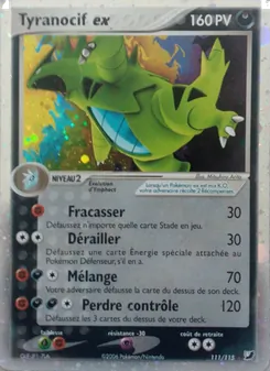 Carte Pokémon Tyranocif ex 111