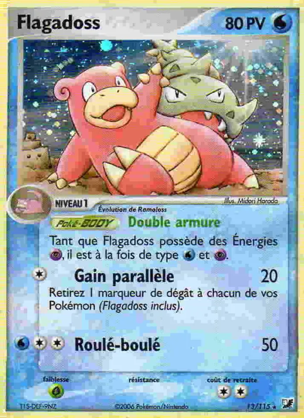 Carte Pokémon Flagadoss 13/115 de l'extension EX Forces Cachées