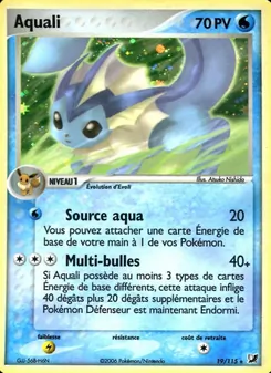 Carte Pokémon Aquali 19