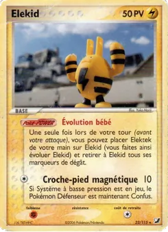 Carte Pokémon Elekid 23