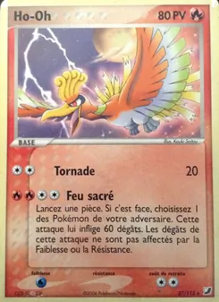 Carte Pokémon Ho-Oh 27 — EX Forces Cachées