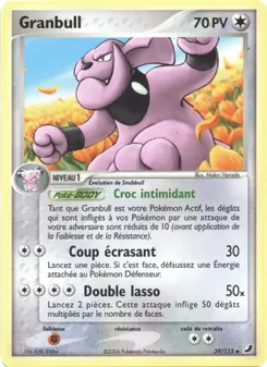 Carte Pokémon Granbull 39 — EX Forces Cachées