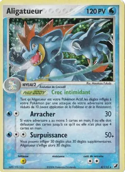 Carte Pokémon Aligatueur 4 — EX Forces Cachées
