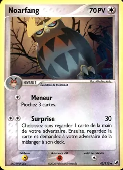 Carte Pokémon Noarfang 43 — EX Forces Cachées