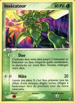 Carte Pokémon Insécateur 46 — EX Forces Cachées