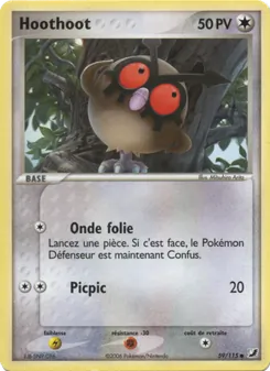 Carte Pokémon Hoothoot 59 — EX Forces Cachées