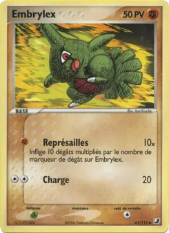 Carte Pokémon Embrylex 61 — EX Forces Cachées
