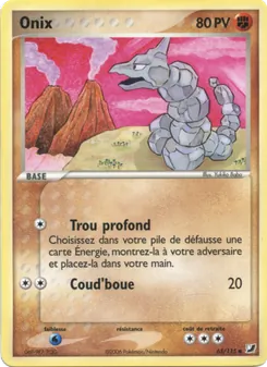 Carte Pokémon Onix 65 — EX Forces Cachées