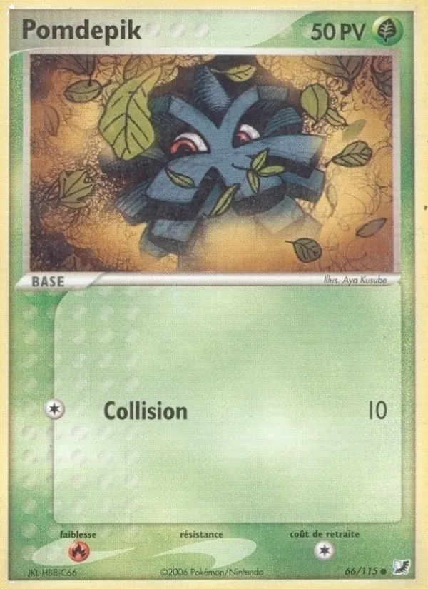 Carte Pokémon Pomdepik 66/115 de l'extension EX Forces Cachées