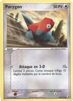 Carte Pokémon Porygon 69 — EX Forces Cachées